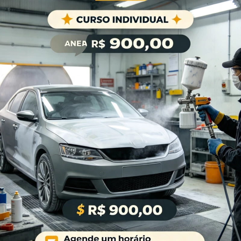 Curso de pintura e retoques de carros Curitiba
