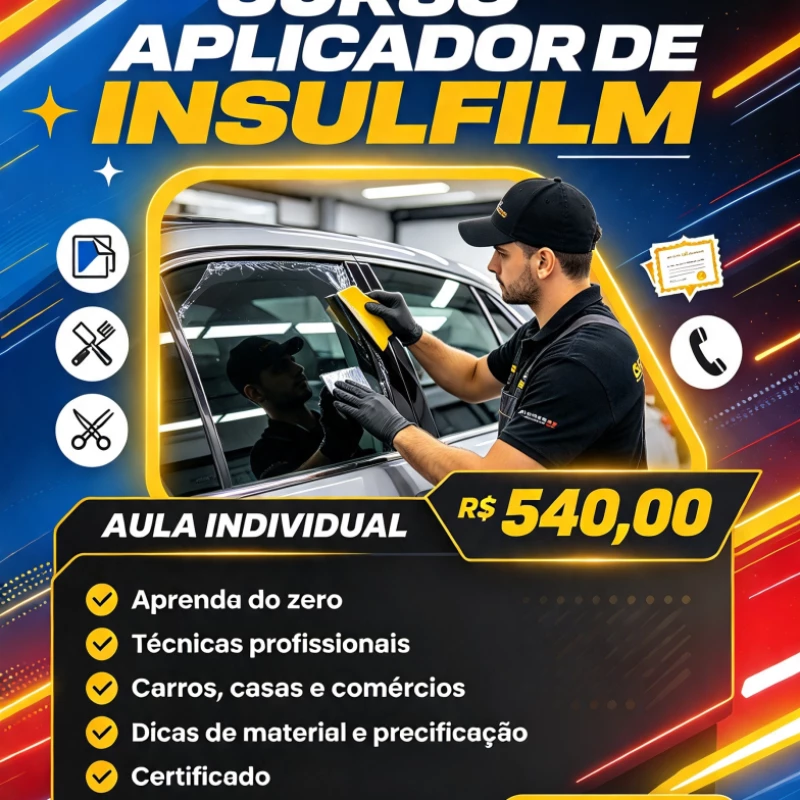 CURSO APLICADOR DE INSULFILME