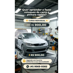 Curso de pintura e retoques de carros Curitiba 