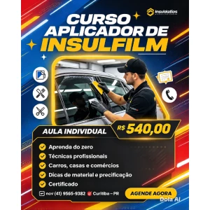 CURSO APLICADOR DE INSULFILME  CURITIBA 